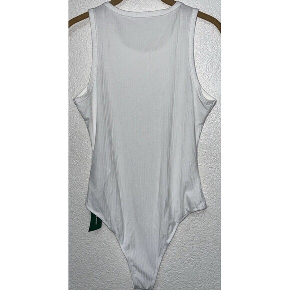 Shein Ezwear Tank Top Bodysuit Women Sz Med. Ivory - Picture 6 of 6